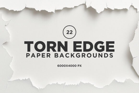 22 Torn Edge Paper Backgrounds for Authentic Design