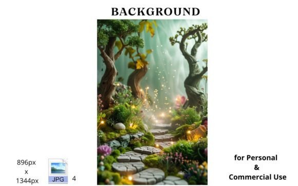 Bring Enchantment to Your Projects with Gardens Backgrounds