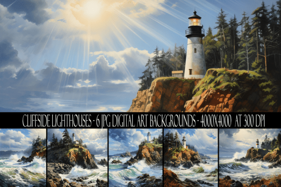 Capturing Coastal Drama: The Art of Cliffside Lighthouse Backgrounds