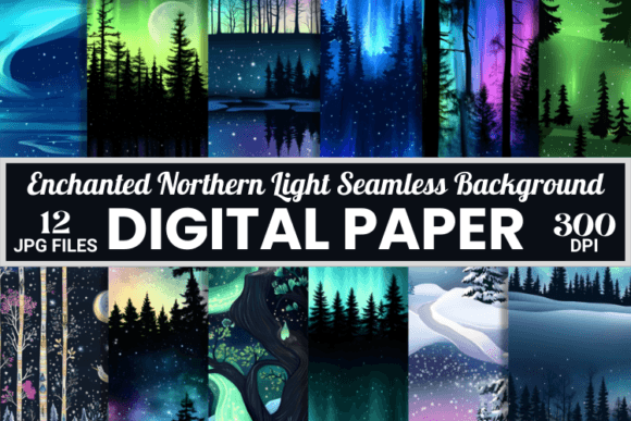 Enchanted Northern Lights Backgrounds: Elevate Your Designs