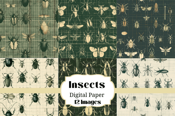 Insects Bugs Green Science Backgrounds: Nature's Digital Artistry