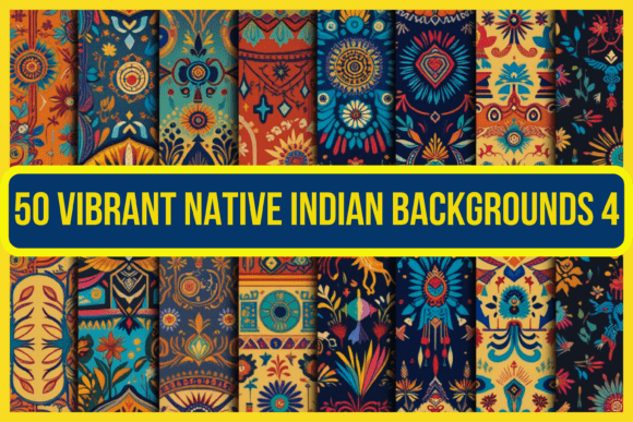 Native American Pattern Backgrounds 4: Cultural Art for Modern Design