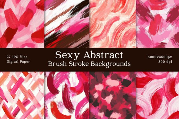 Sexy Abstract Brush Stroke Backgrounds for Bold Designs