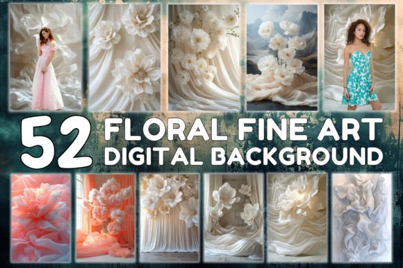 Transform Photos with Floral Fine Art Digital Backgrounds