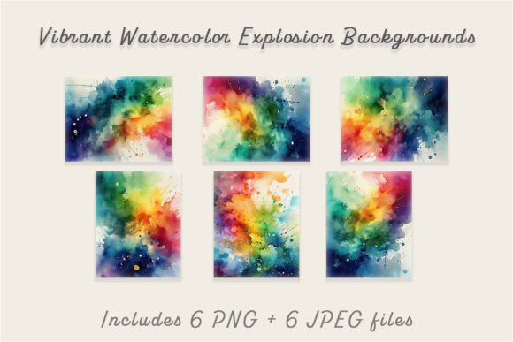 Unleashing Bold Energy with Watercolor Explosion Backgrounds