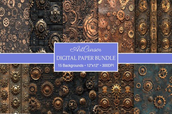 Unlocking Creative Worlds with Steampunk Gears & Clockwork Backgrounds